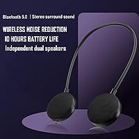 Vista 3 de Bocina Bluetooth con banda para el cuello, EBS-906, Bluetooth 5.3, micrófono incorporado, tiempo de reproducción de 10 horas, altavoz portátil