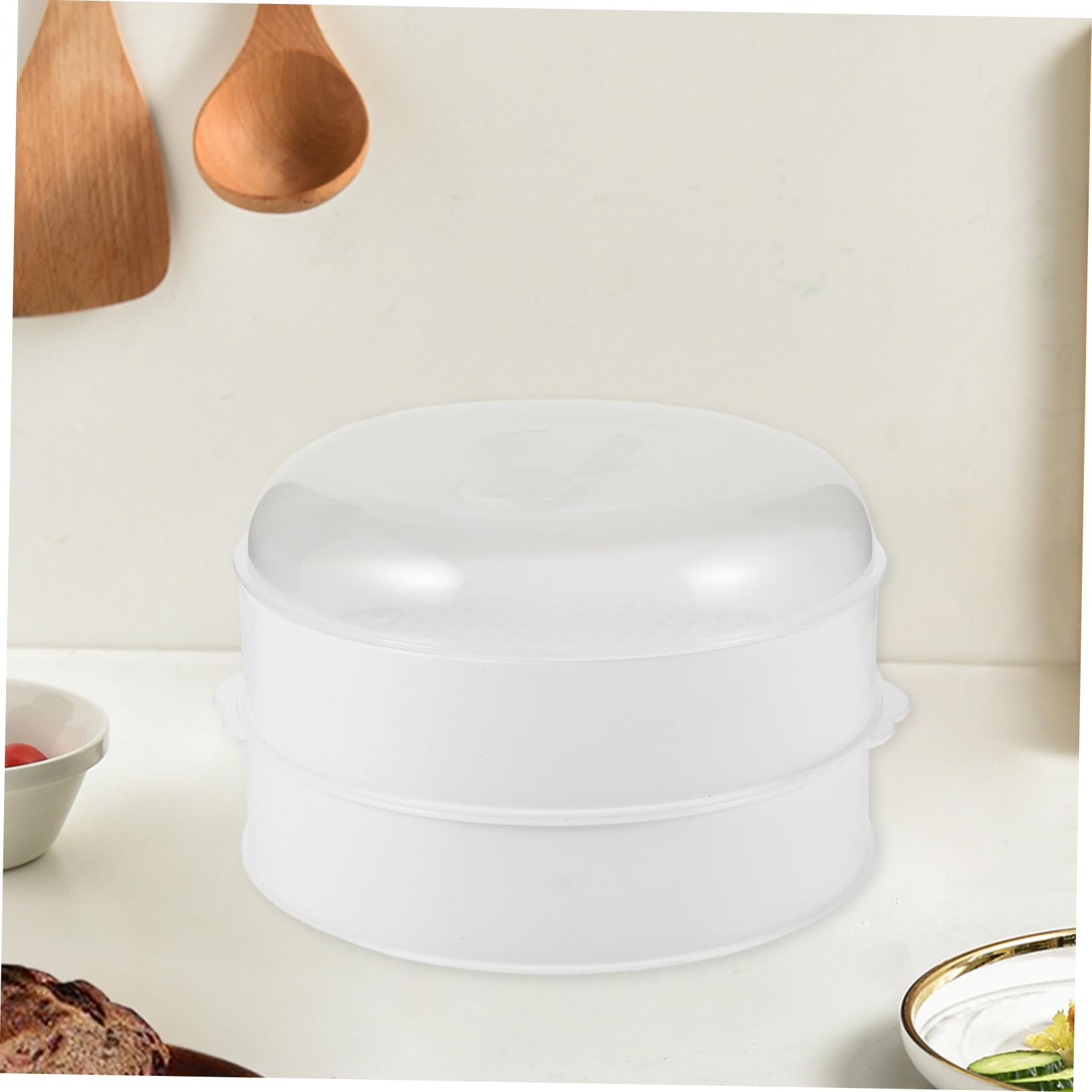 TOPBATHY 2 Sets Mikrowellen Dampfgarer Mikrowellengeeignete Ramen Schüssel Doppelkessel Dampfgarer Kochen Mini Kochgeschirr Mikrowellenschale Großer Dampfgarer Mikrowellen Nudelmaschine