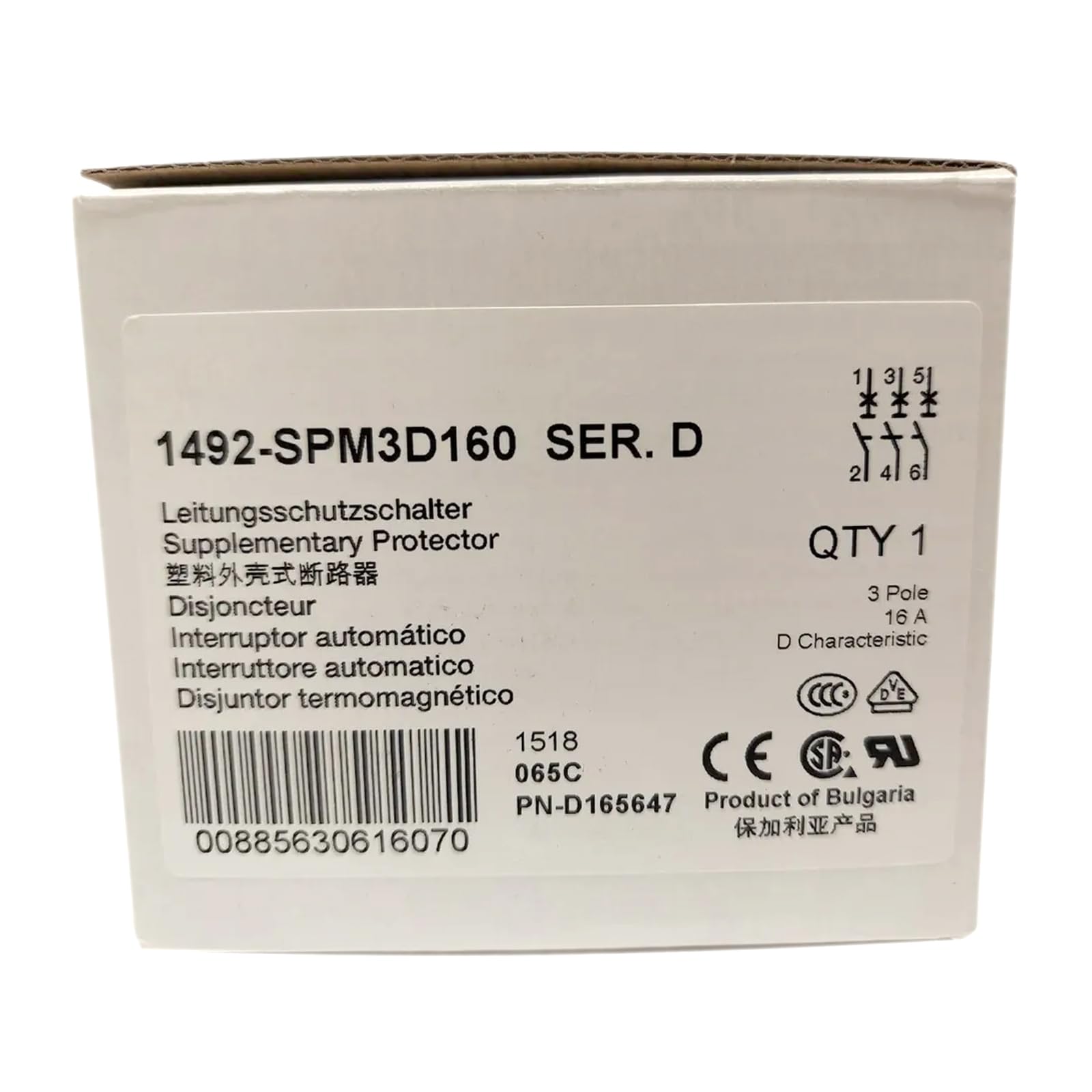 1492-SPM3D160 disjoncteur scellé dans sa boîte d'origine avec garantie