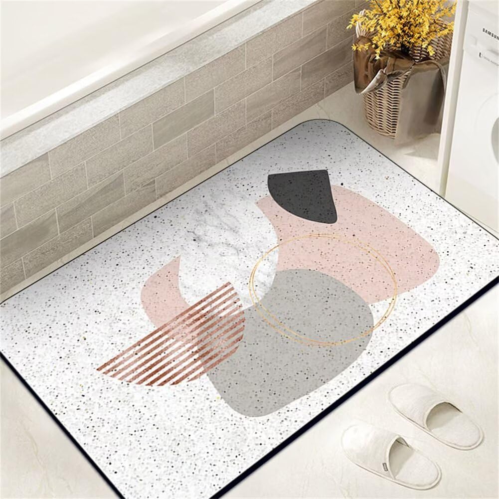 Tappeto Bagno, Tappeti Bagno, Tappeto Ingresso Interno, Tappetino Bagno Pietra, Tappeto Bagno Assorbente Antiscivolo, Tappeto Doccia Ingresso, Tappetino Doccia, Tappetini Bagno, Classic 100x150cm