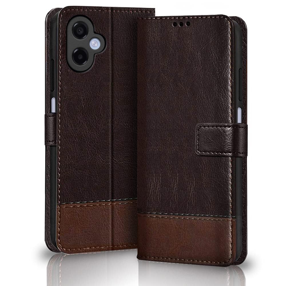 TheGiftKart Flip Back Cover Case for Samsung Galaxy M17e 5G / A07 / F70e / A07 5G | Dual-Color Leather Finish | Inbuilt Stand & Pockets | Wallet Style Flip Cover Case (Faux Leather, Brown & Coffee) — Amazon image 17