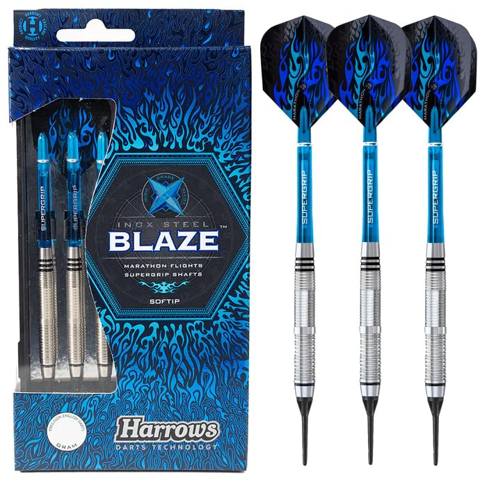 Amazon.co.jp: Harrows Blaze INOX ソフトチップダーツセット