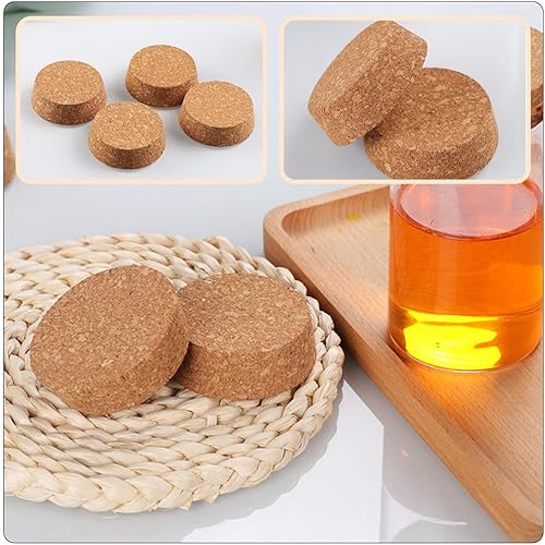 Miniatura 4 de Cabilock 20 tapones de corcho rectos de alta calidad, tapones de corcho cónicos para botellas de vino para manualidades