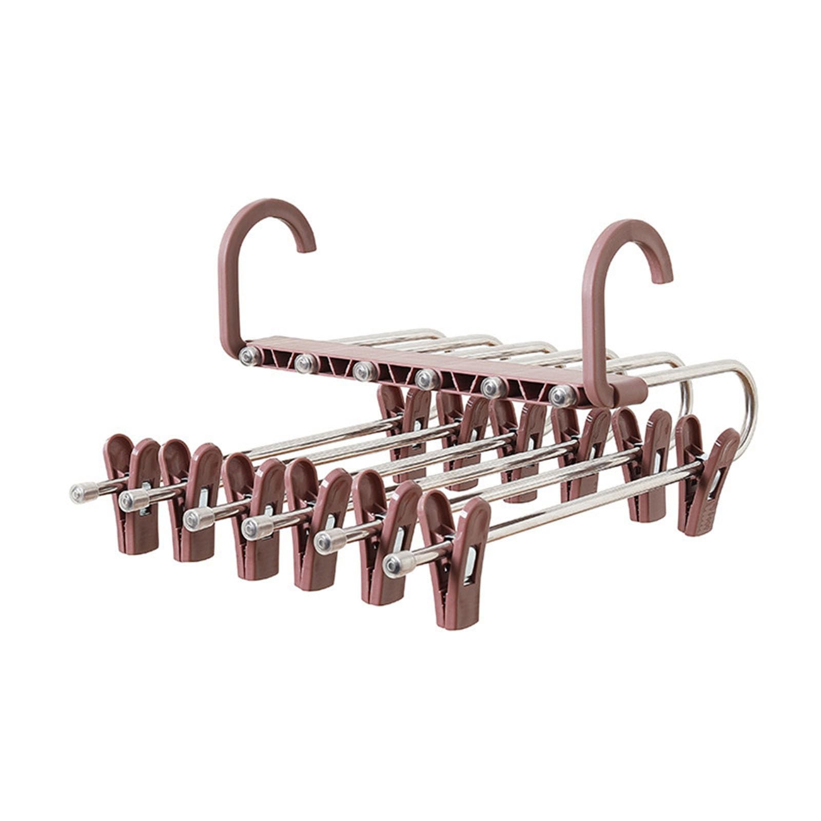 Trousers Hangers Telescopic Trouser Hanger Folding Home Space Saving