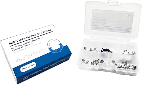 Miniatura 2 de Sistema de matriz seccional dental, Matrices contorneadas seccionales dentales bandas de matriz de recarga, Matrices metálicas contorneadas