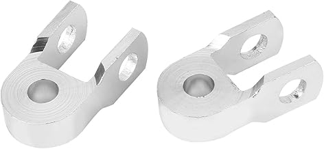 Riser de choque, amplamente usado 2 unidades de uso fácil Riser de absorção de motocicleta Riser de choque de prata para motocicleta universal para homem(Sem parafusos)