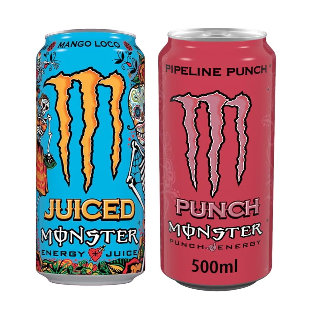 Monster Mango Loco Energy & Monster Energy Pipeline Punch | 2 x