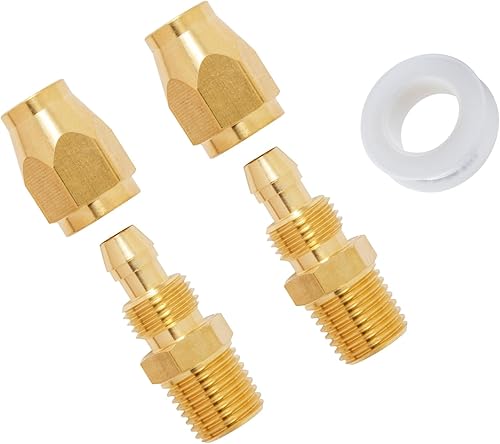 SUNGATOR Accesorios de reparación de manguera de aire de 14 pulgadas, empalmadoras de manguera de aire NPT reutilizables de 14 pulgadas, accesorios