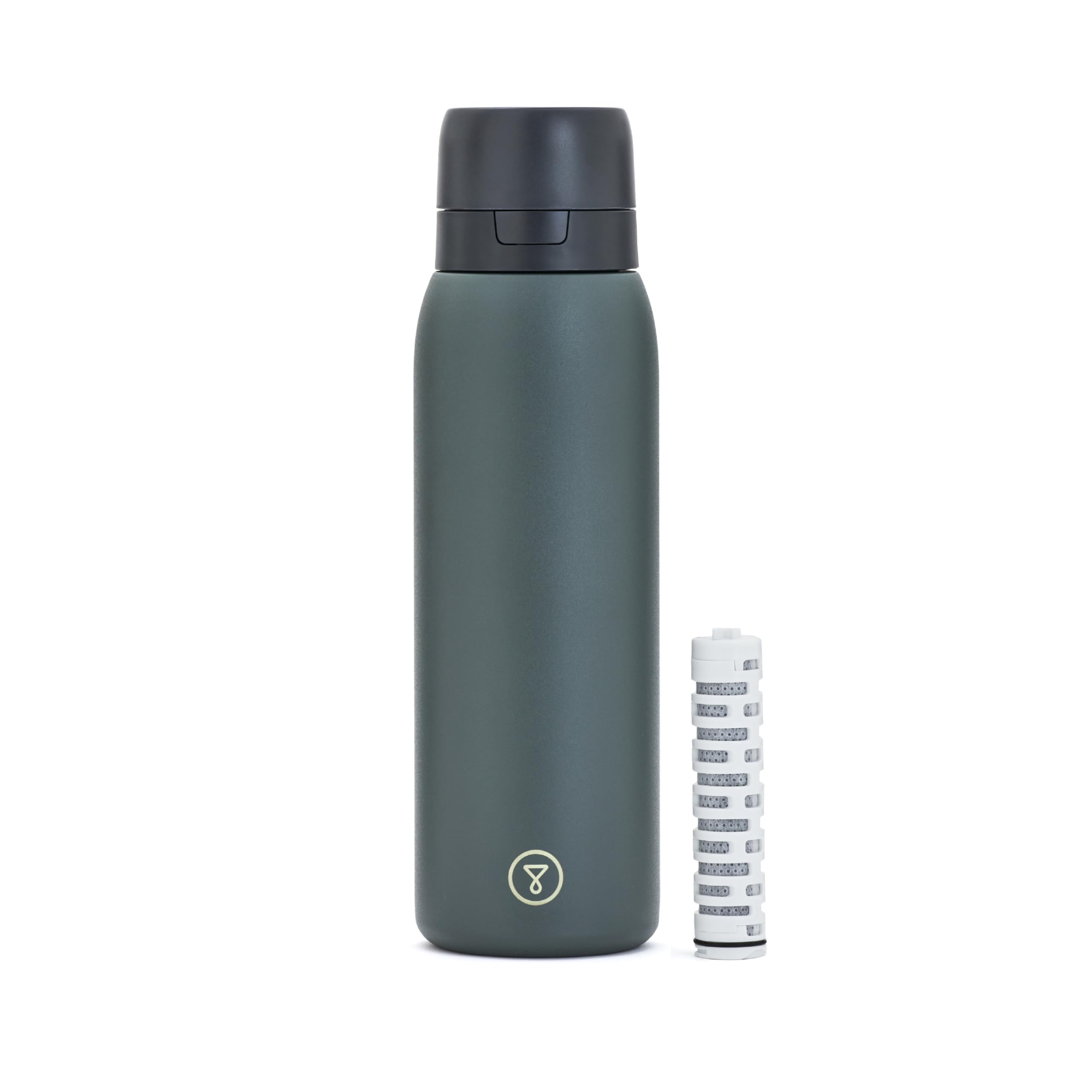 TAPP Water BottlePro - Bouteille filtrante. Filtre+​80 contaminants. Sans BPA. Recharge durable et fermeture hermétique. Bouteille eau 750 ml (Noir)