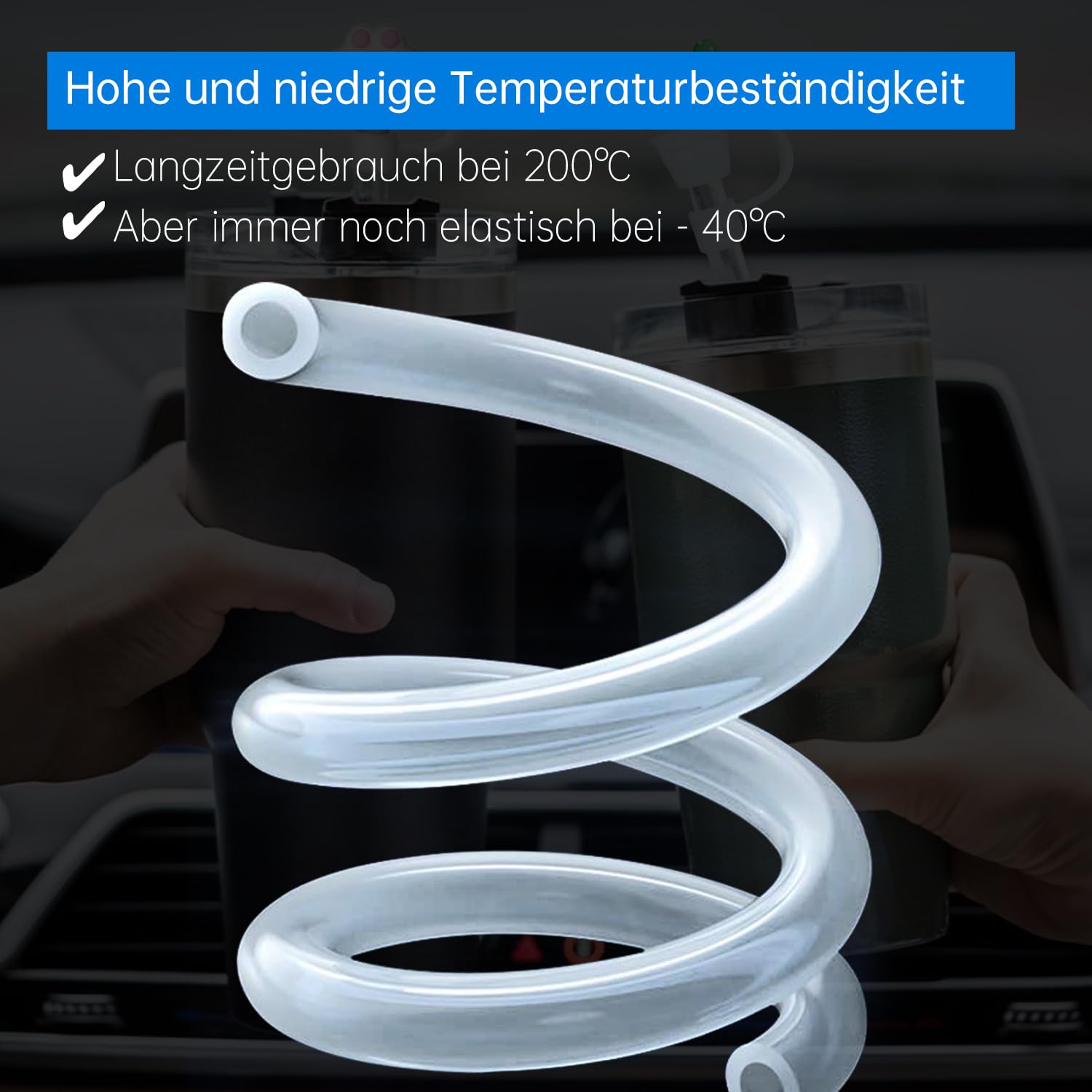 Produktbild von Hosifiy Transparenter Silikonschlauch Lebensmittelqualität – 2 Mm ID X 3 Mm OD, Flexibel Für Wasser, Luft & Öl (3 M)