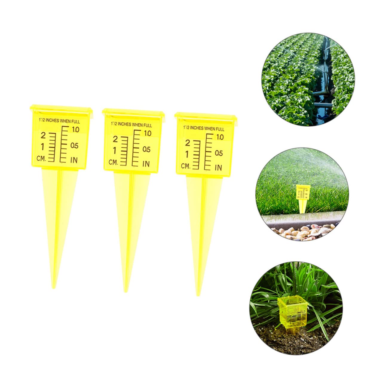 POPETPOP 15 Pz Dell'irrigatore Indicatore Dell'acqua Dell'irrigatore Pioggia Attrezzi Da Prato Misurazione Delle Precipitazioni Misurare Pluviometro Da Prato Irrigazione Plastica