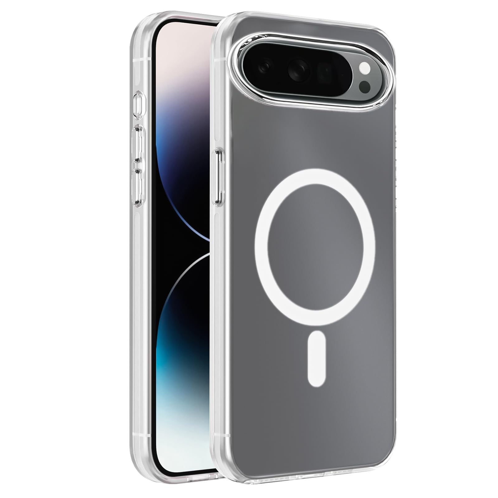 Dl3 Mobilak Case For Google Pixel 10/10 Pro/9/9 Pro Case Crystal Clear [Not Compatible with MagSafe] Soft TPU Gel Case Flexible Silicone Anti-Scratch Transparent TPU Cover - Clear