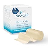 NewGel Advanced Silicone Professional Scar Treatment Tape by MyNewGel, Ultra-Thick, for Abdomen, C-Section, Keloids, Burns, Reusable, 2