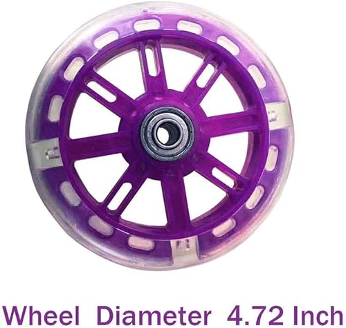 Miniatura 3 de HUWAY - Juego de ruedas de entrenamiento para estabilización de bicicleta, silenciosas, con parpadeo, compatibles con bicicletas de 12, 14, 16, 18,