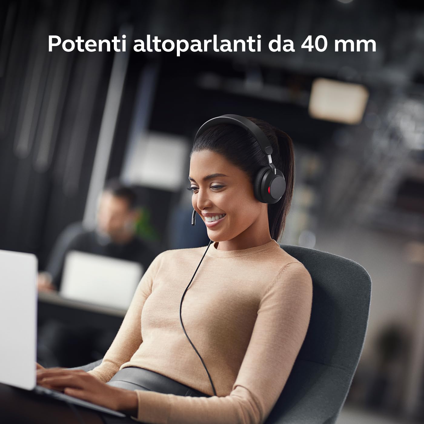 Jabra Evolve2 40 SE - Cuffie mono con filo USB-C/A | Certificate per piattaforme UC |