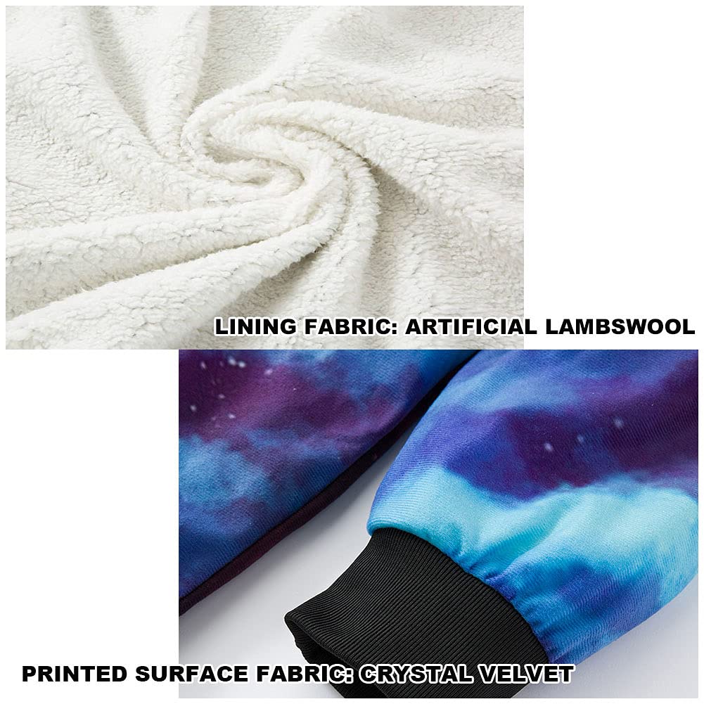 Mantello Invernale Uomo con Tatuaggio Lupo Vichingo, Cappotto Finto Cashmere Calda Giacca Cappuccio Media Lunghezza Costume Cosplay