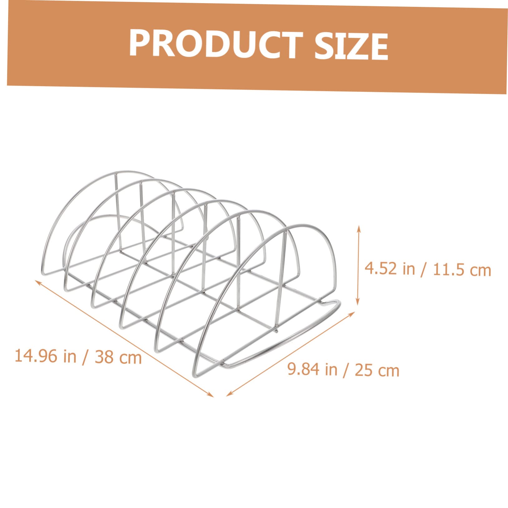 ifundom Supporto per Costolette in Acciaio Inox, Resistente all’Usura, Leggero, per Barbecue e Affumicatore, Accessorio per Grigliate Domestiche e Picnic
