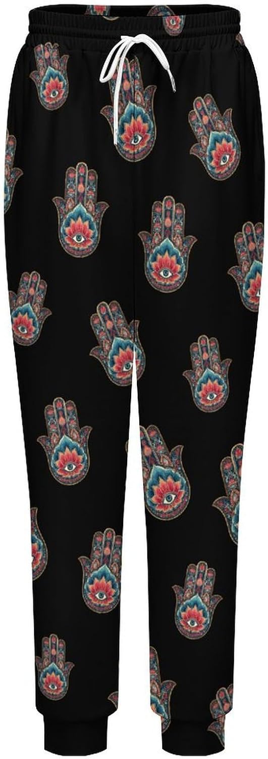Hamsa Hand Colored Casual Men's Sweatpants Lounge Pant 4X-Large