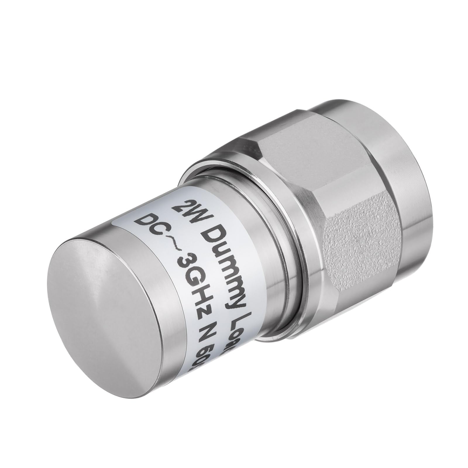 Bingfu Carga de Terminación de RF de 2 W, Carga Ficticia Coaxial 50 Ω, CC-3 GHz, Conector N-Hembra, ≤1,2 VSWR