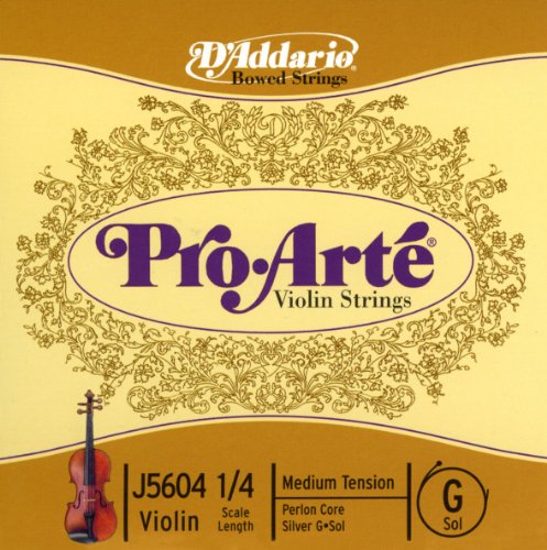 D'Addario ダダリオ バイオリン用 バラ弦 Pro Arte G線 J5604 1/4M Medium Tension