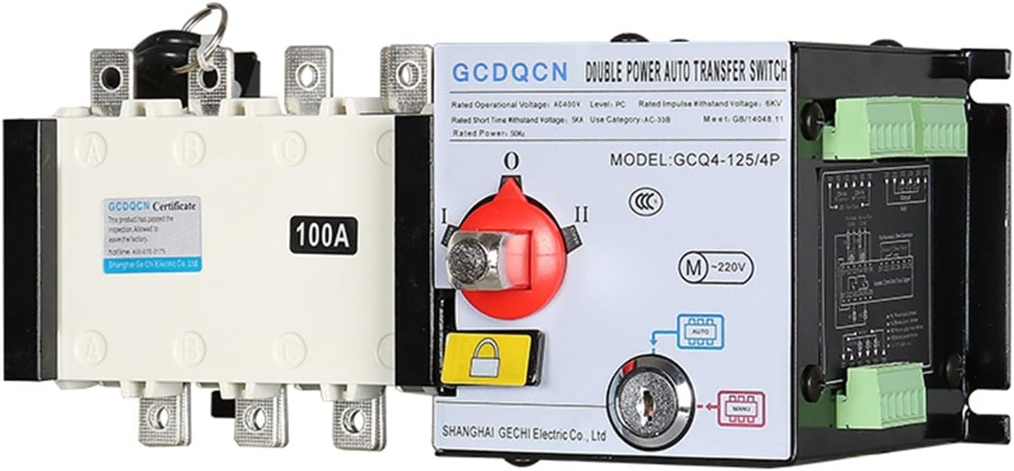 GCQ4 Isolated PC-Level Generator Switch fire-Fighting Dual Power Automatic Transfer Switch(4P630A)