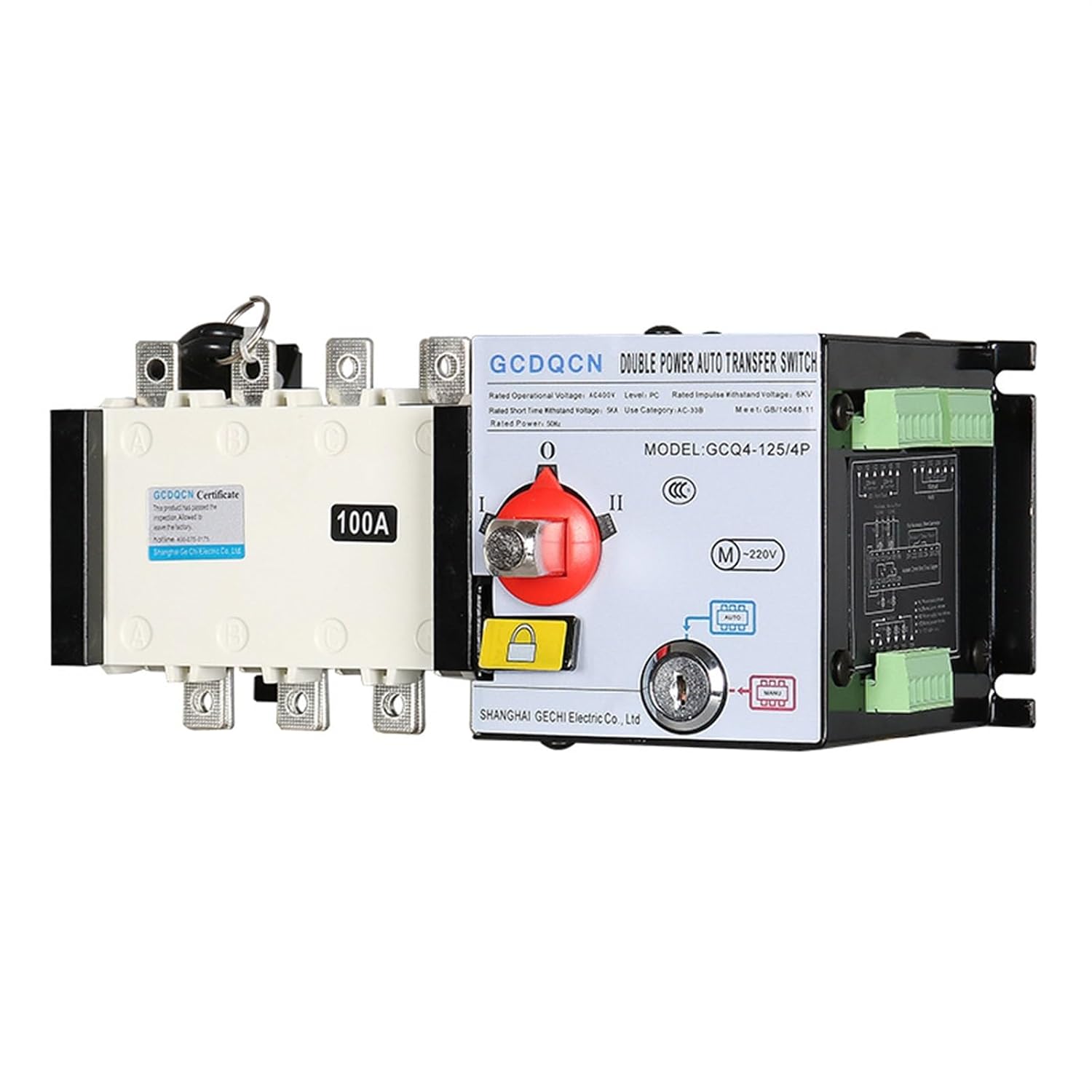 GCQ4 Isolated PC-Level Generator Switch fire-Fighting Dual Power Automatic Transfer Switch(4P315A)
