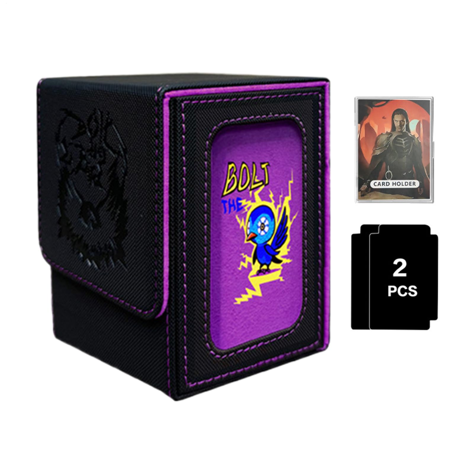 Porta Mazzo Di Carte Grande Contenitore Organizer | Capacità per 100+ Carte da Collezione Adulti Collezionisti Esposizione Collezione Casa Feste Compleanno Serate Giochi