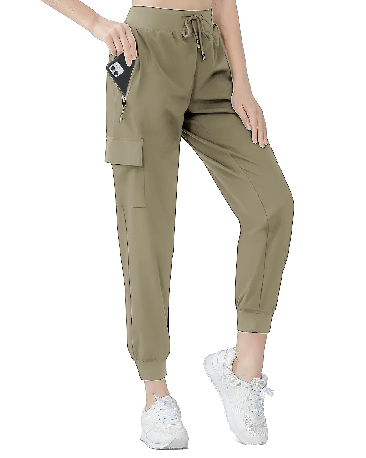 BirdSuite Women's Hiking Cargo Pants Elastic Lightweight Quick Dry Joggers Water Resistant with Pockets for Athletic Workout