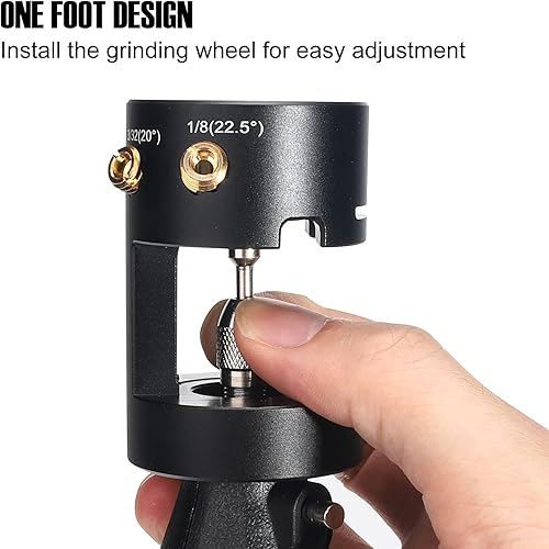 Miniatura 2 de STONEWELDER - Afilador de electrodos de tungsteno para soldadura TIG, diseño de una sola columna con ranura de corte, 4 tornillos de cobre, agujeros