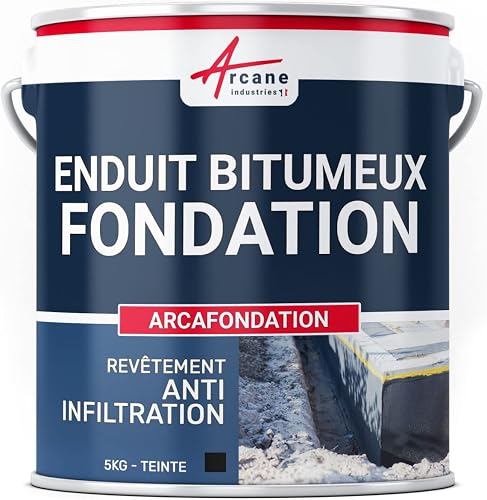 Fondation Bitumineux Étanchéité Mur Enterré 5 kg Noir Enduit