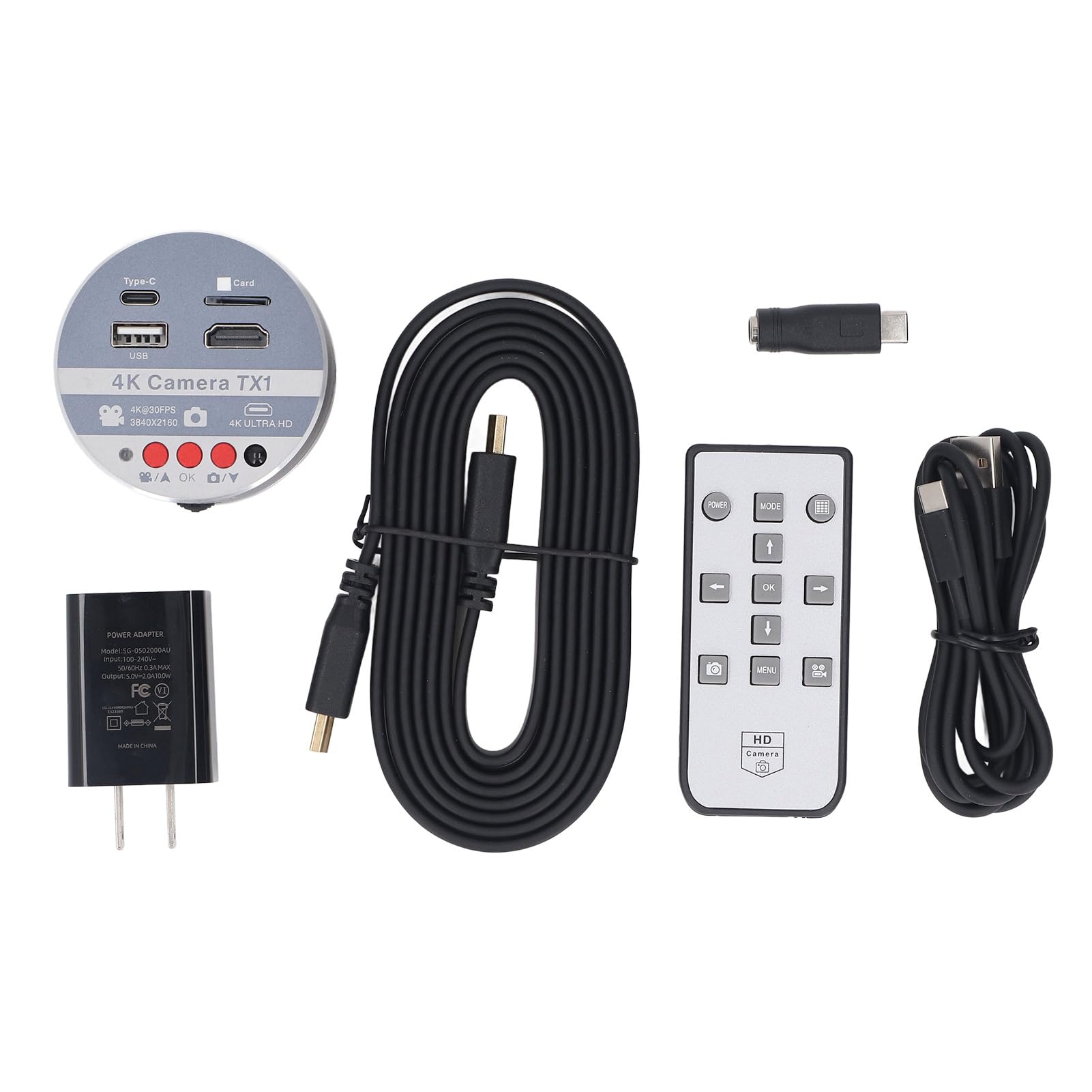 Cámara Microscópica 4K con Sensor IMX678 y Lente de 1/1,8 Pulgadas para Laboratorio Microscopio Digital Cámara de Vídeo y Fotografía con Salida Dual UE