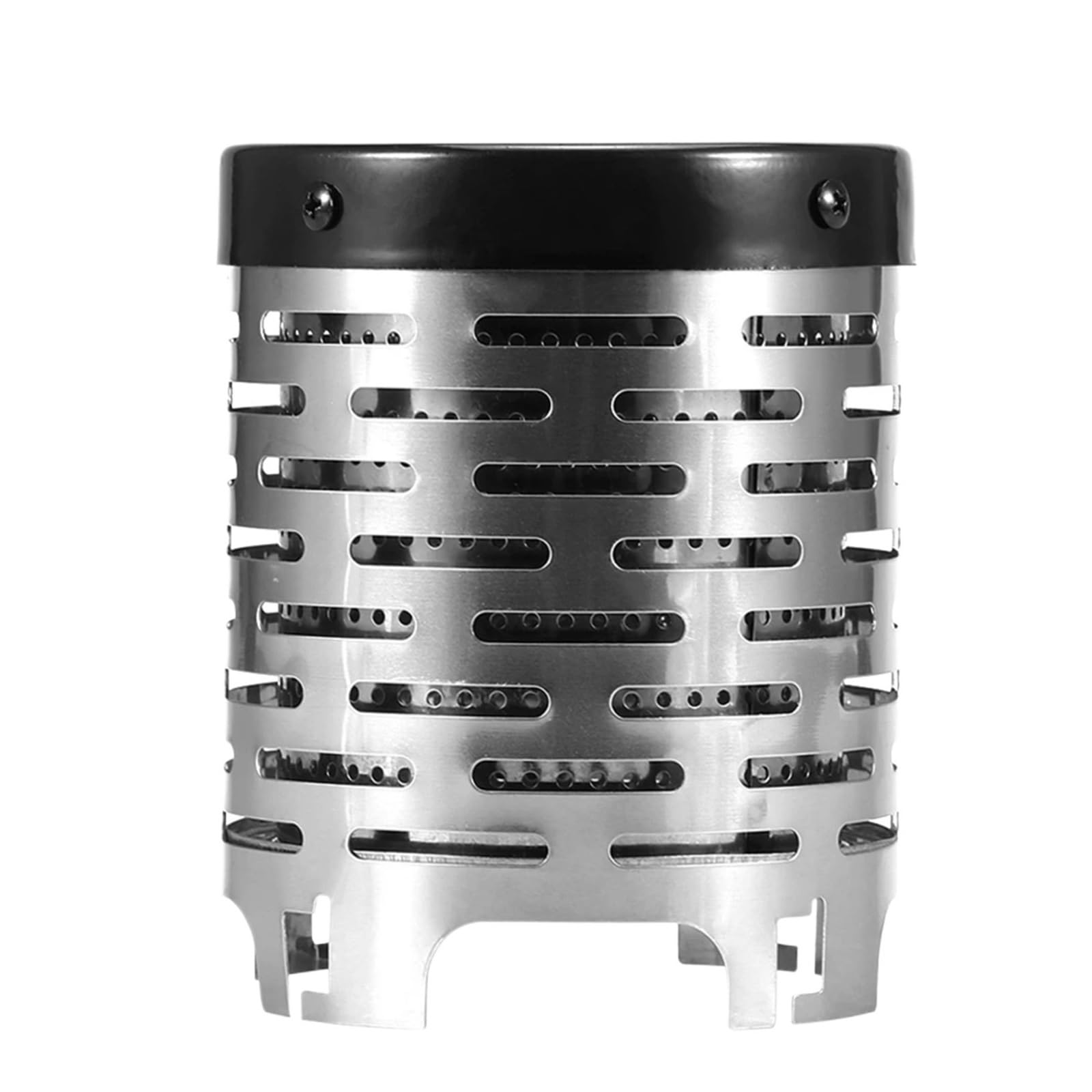 Stufa portatile a cherosene, 2 Pezzi Mini Stufa A Gas In Acciaio Inox Scaldavivande Portatile Copertura Riscaldante Da Campeggio Cappa For All'aperto, per le escursioni nel patio domestico(Black)