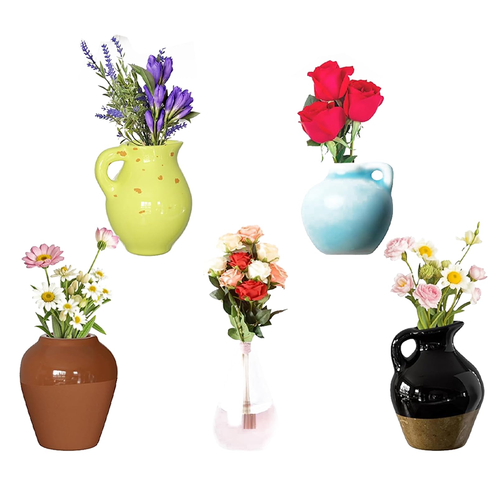 Amazon.com: Mini Vase Magnets Set,2026 New Mini Ceramic Vases