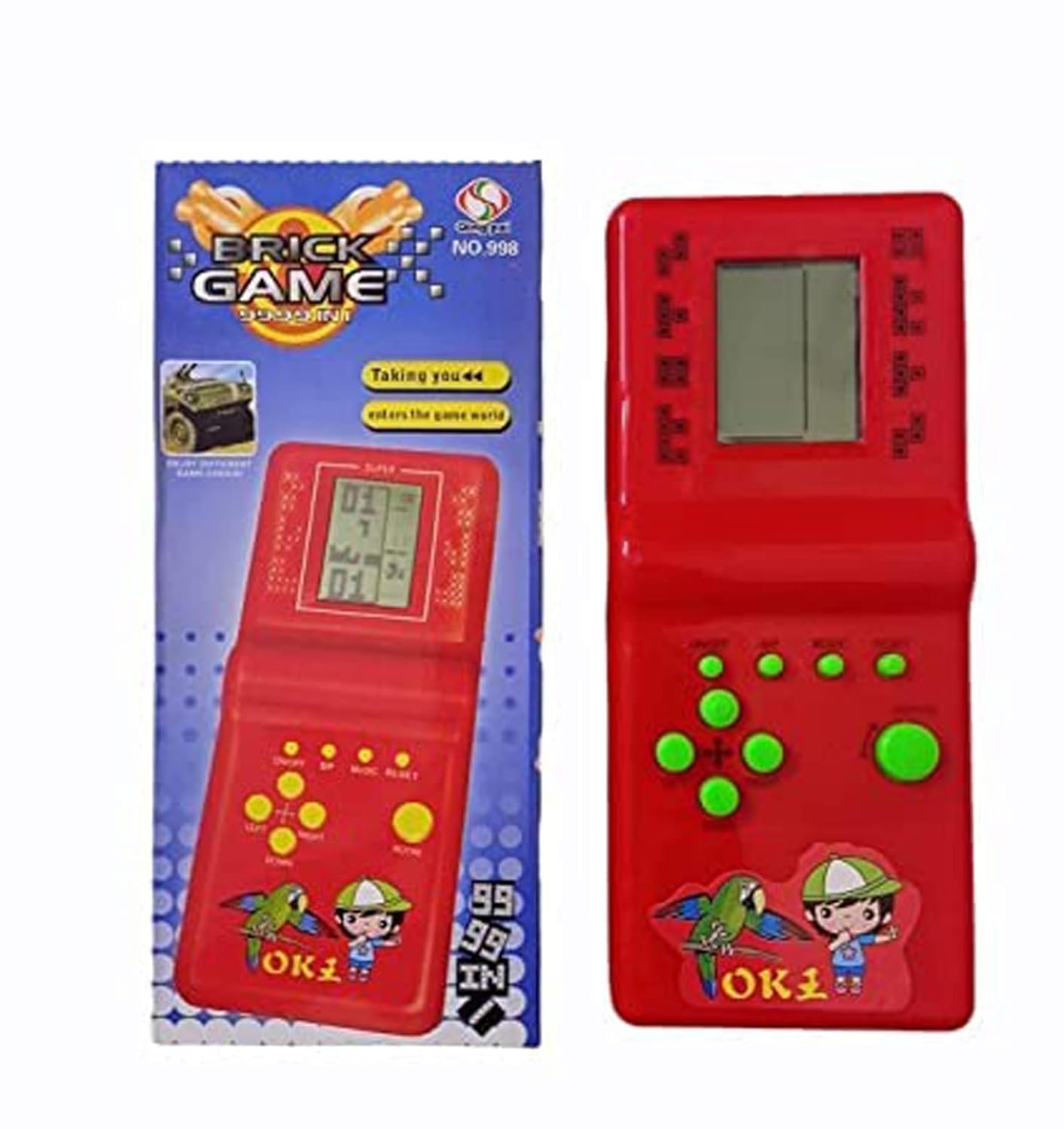 ITUSHA Handheld Portable Indoor and Outdoor Brick Game 9999 in 1 Video Game Compatible for Kids - Colour and Design as per Stock (B0DHH754MG) Amazon Price History, Amazon Price Tracker