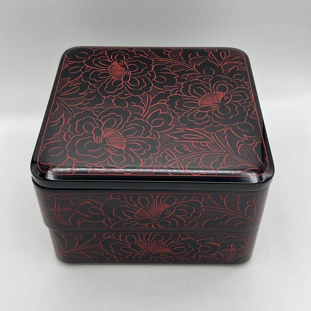 m*o様 輪島塗 重箱 浪漫 蒔絵 御重 蓋二枚 茶道具 Amazon.co.jp: 輪島塗 二段重箱 お重 伝統工芸品 おせち レトロ ②