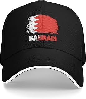 Bahrain Flag Baseball Cap Men Women Fashion Dad Cap Adjustable Snapback Golf Caps Vintage Trucker Hat Sports Hat Black