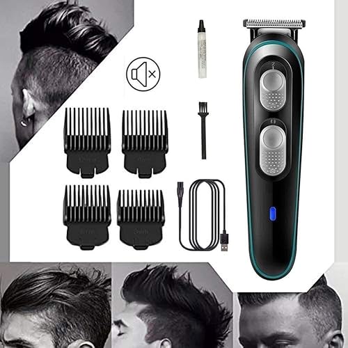 Miniatura 6 de KouRy Cortadora eléctrica de pelo recargable profesional de 3 velocidades, cortadora de pelo de bajo ruido, kit de aseo para cortadora de mascotas