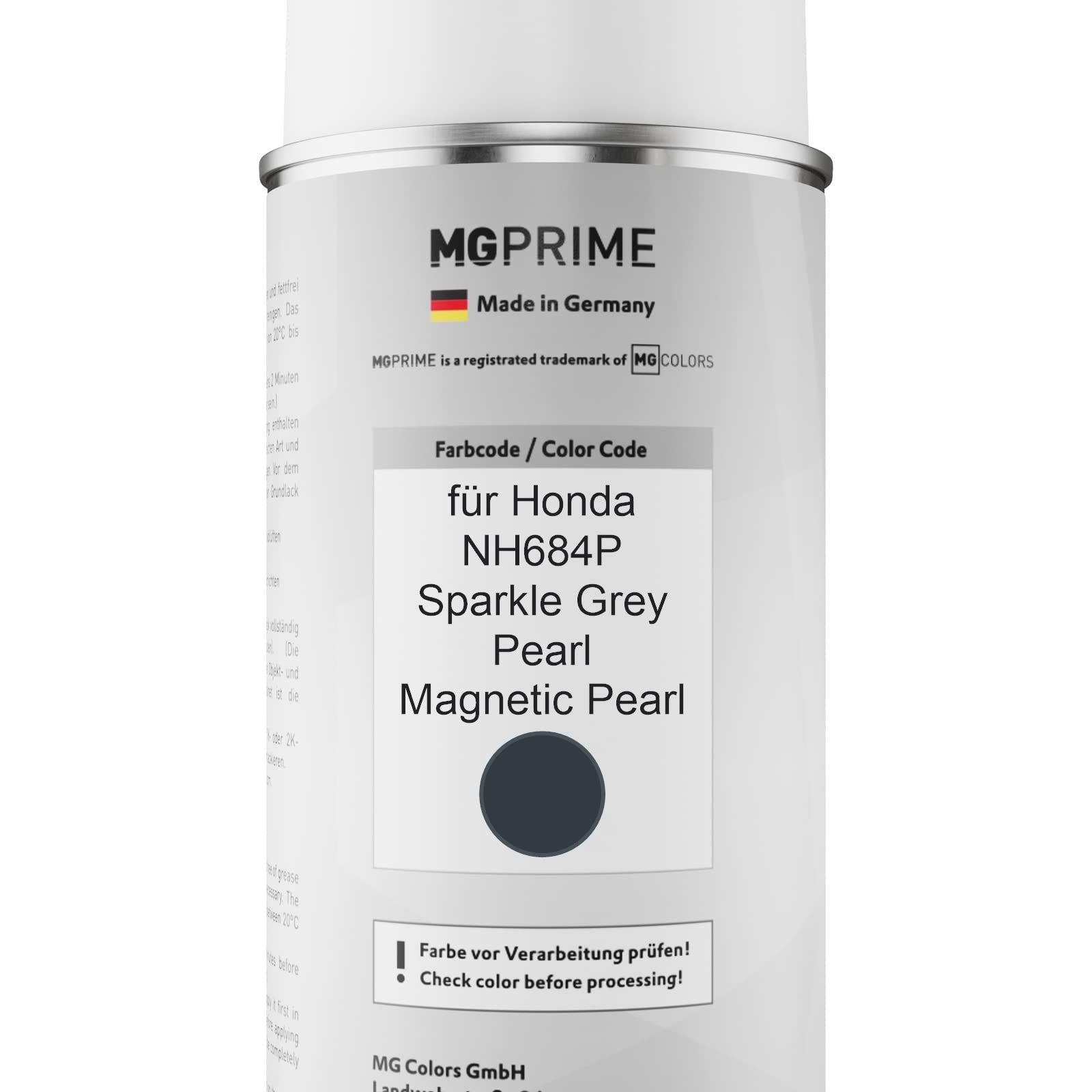 MG PRIME Pintura Automotriz Set Bote Listo Para Pulverizar Para Honda NH684P Sparkle Grey Pearl/Magnetic Pearl Pintura Base Pintura Transparente De 2 Componentes 1,25 L
