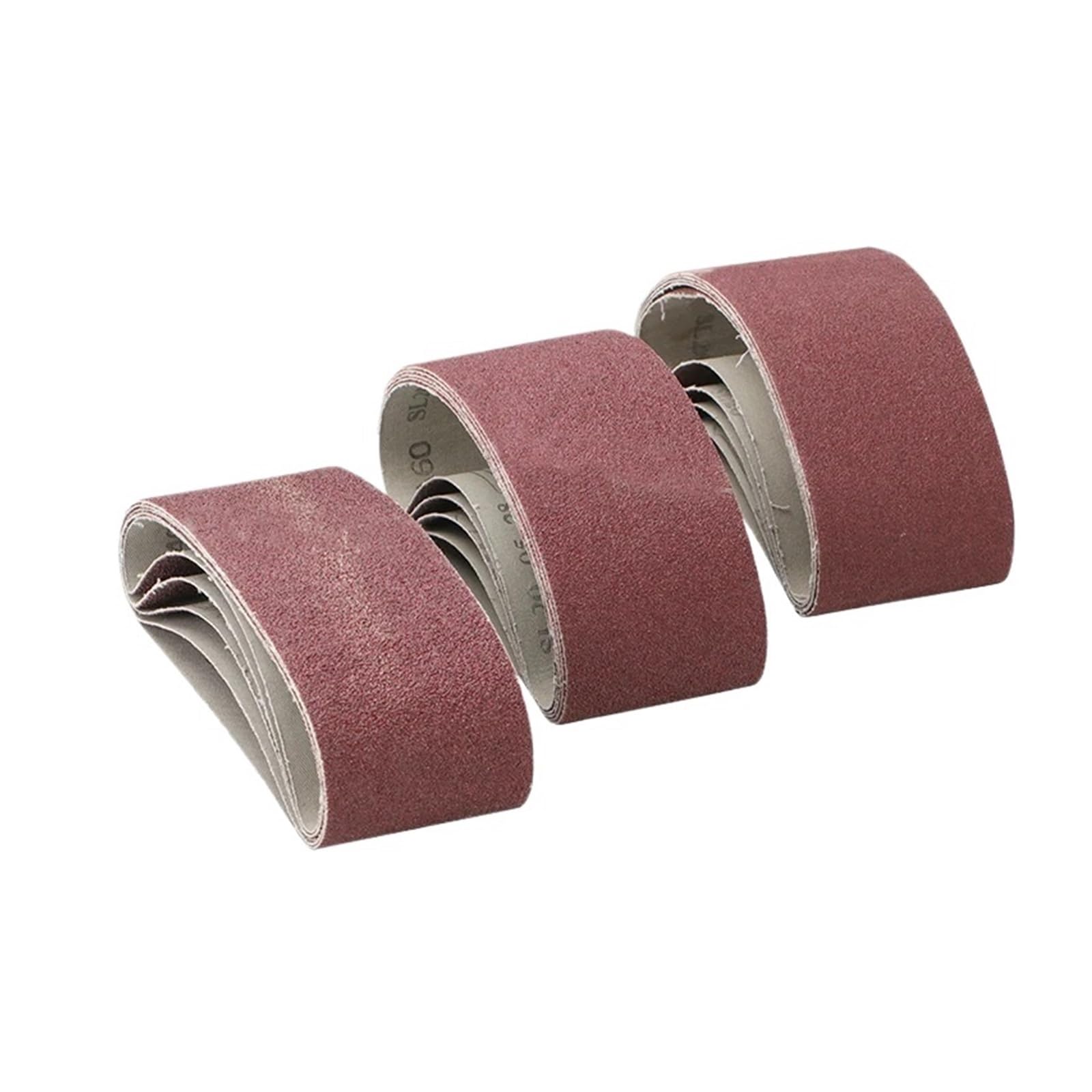 Nastro abrasivo, Nastri Abrasivi 75x457mm Confezione Da 5 Grana 40 60 80 120 Rosso(5pcs Grit 120)