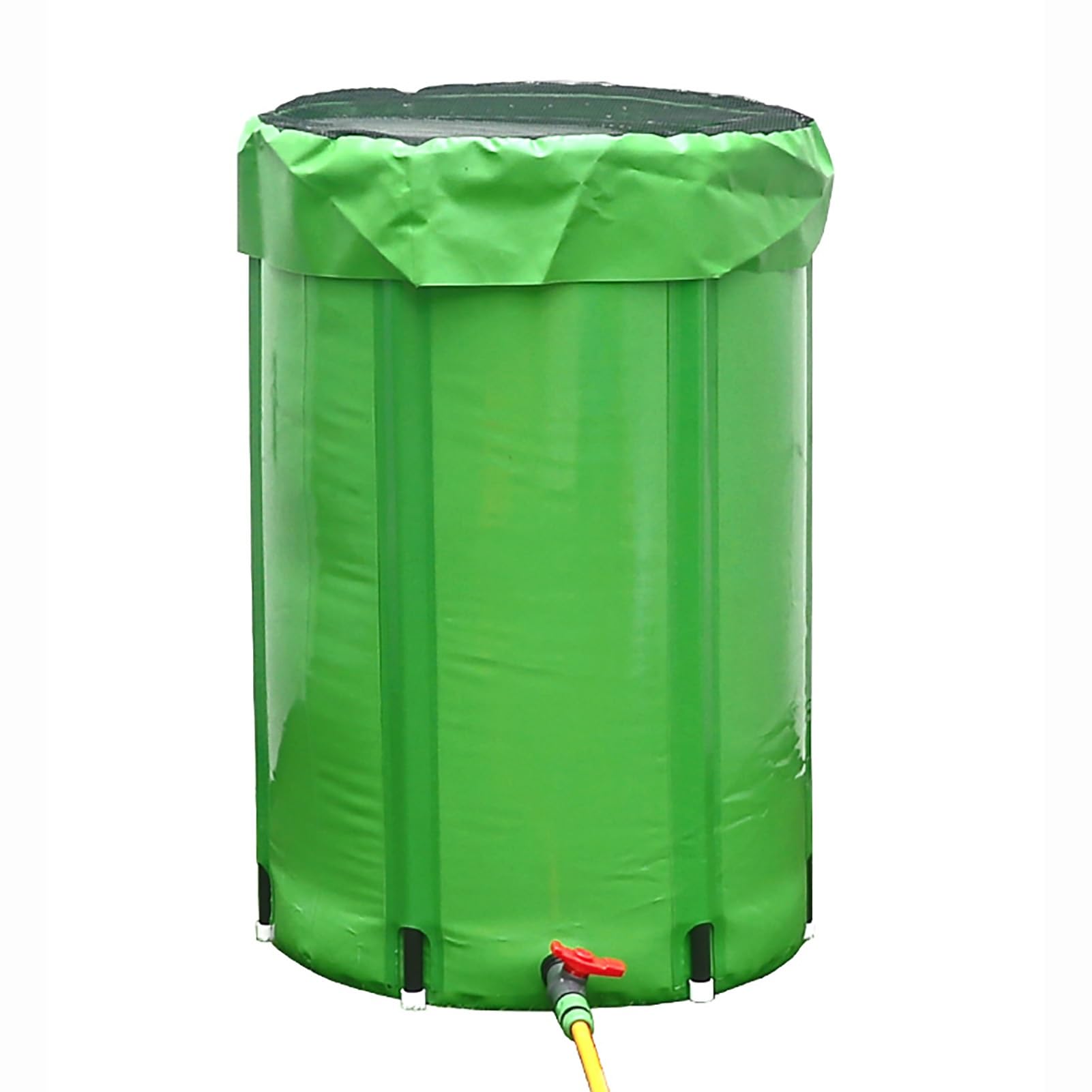 Deposito Agua Lluvia con Funda Extraíble Tanque de Agua Plegable Barril de Lluvia Portátil Bidon(60x88cm/24x35in)