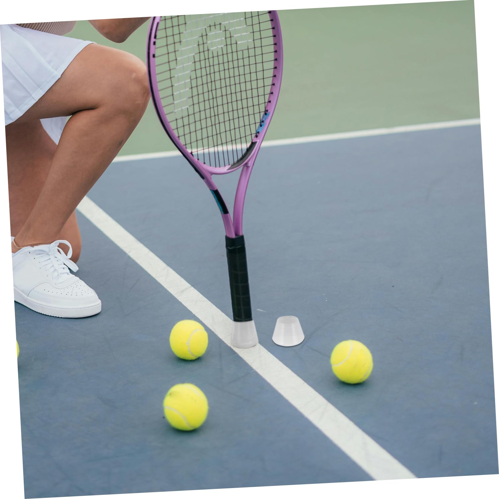Kisangel Copertura Silicone Per Manico Racchetta Da Tennis Ammortizzatore Anti-vibrazione Facile Da Installare Design Rinforzato Per Supporto e Comfort Compatibile Con Varie Marche