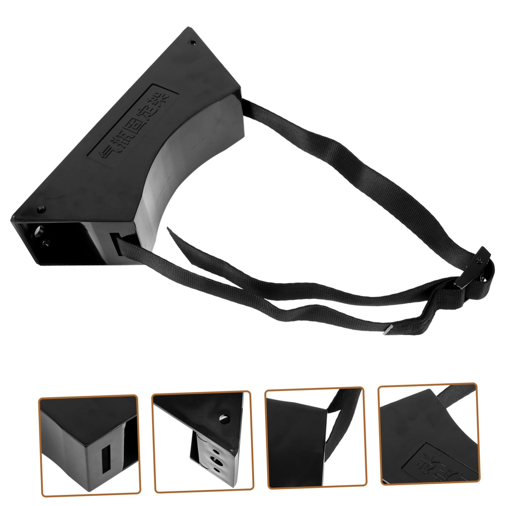 OKUMEYR Gas Bottle Holder Wall Cylinder Holder Wall Gas Cylinder Bracket Gas Cylinder Holder Propane Tank Bracket Wall Mounted Cylinder Stand Propane Tank Holder Abs Black