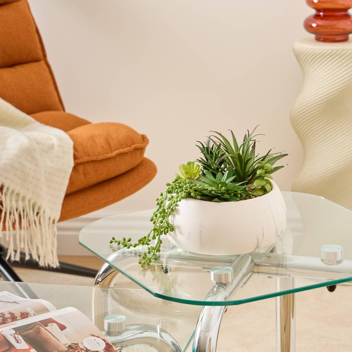 Atmosphera - Plante Artificielle en Pot jesy 21x18cm