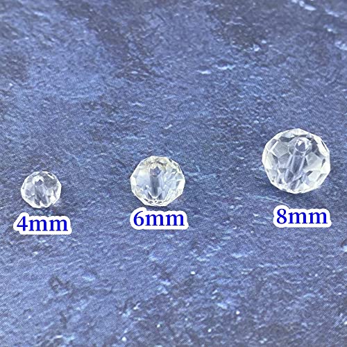 Honkoolly 500Pcs Crystal Glass Beads 4Mm Faceted Rondelle Glass Beads With Hole Glass Spacer Beads For Bracelets Necklace Earring Diy Jewelry Making Craft(Mixed Colors Series) #TOP2
