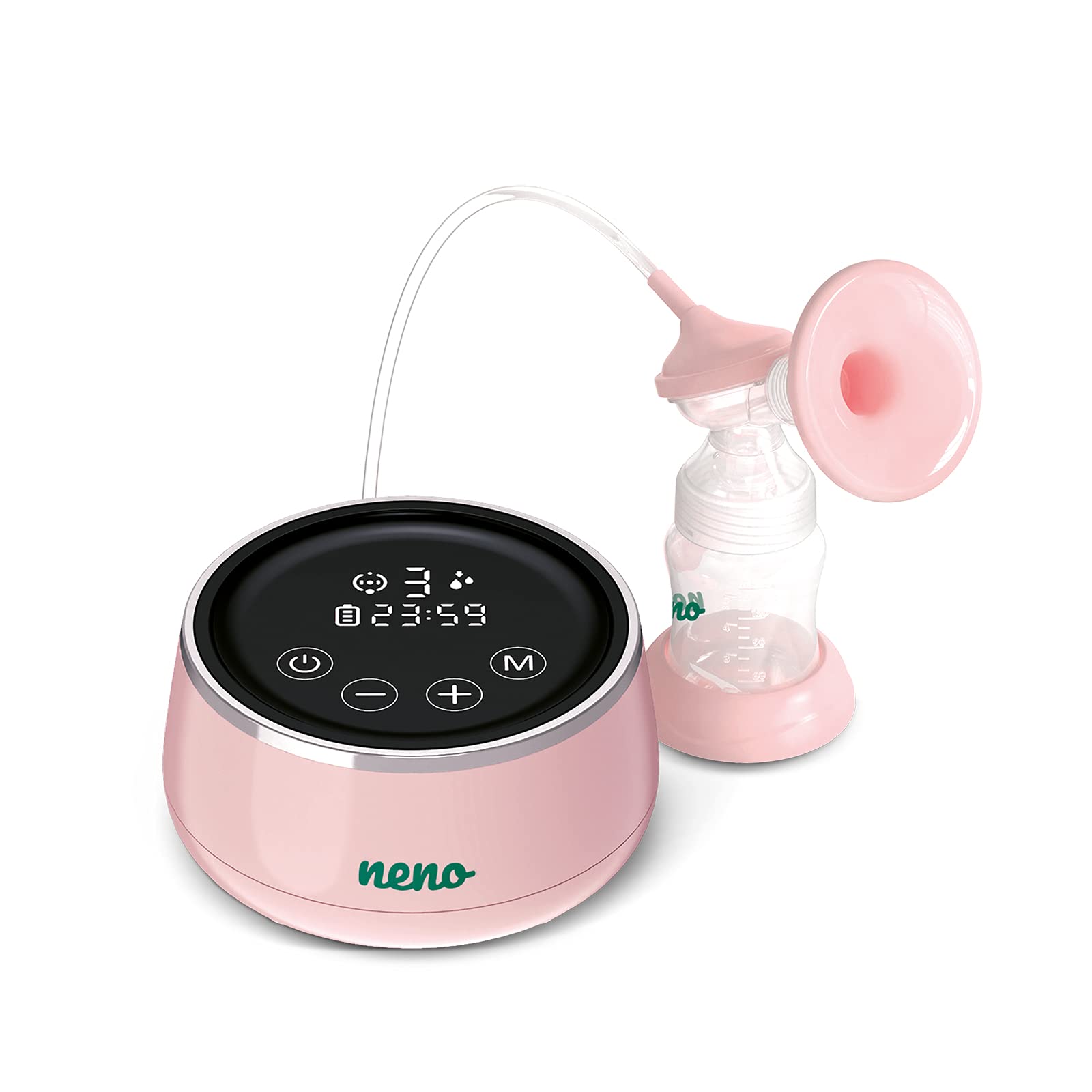 Bellababy Tiralatte indossabile a mani libere, a basso rumore touch screen tiralatte elettrico portatile wireless, 4 modalità 9 livelli di aspirazione, 6 once 1 confezione. (flangia da 24 mm, con