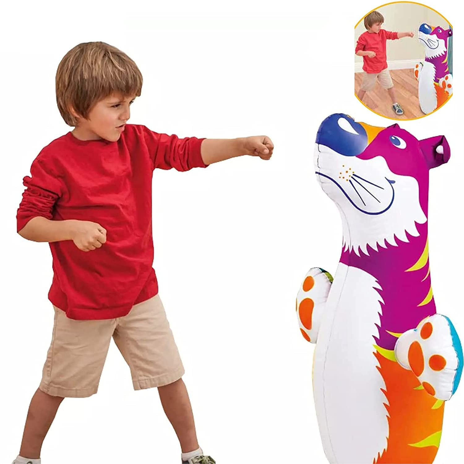 SuNZita® Hit me Tiger Toy Large Size 44 cm X 98 cm for Child Age 5+ Years I Sand Base and Heavy Material I Pack of 1 I Multicolor - Multi Model (B09YVRCJK7) Amazon Price History, Amazon Price Tracker