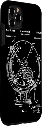 Miniatura 3 de iPhone 11 Pro Max Instrumento Solar Blueprint Patente Arte Espacio Diagrama Esquema Caso