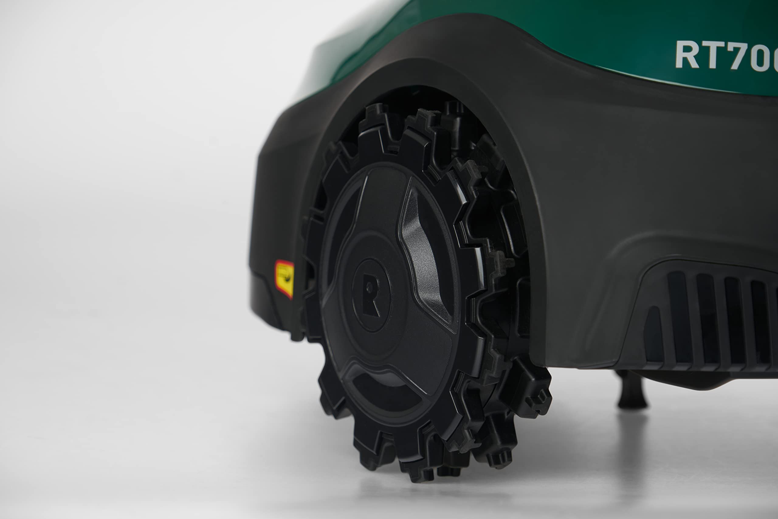 ROBOMOW RT700 Robotermäher/Rasenroboter für Flächen bis 700 qm | 4,3 Ah; 18cm Schnittbreite; einfache Installation, selbstreinigend und inkl. schwimmendem Mähdeck, Mulchreiniger, Grün