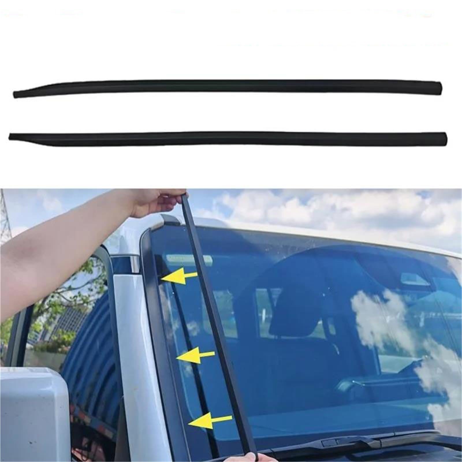 Porta Auto Guarnizioni per porte Per Toyota Per Prado Per LC250 2024 2025 Strisce Di Gomma Sigillanti Per Parabrezza Auto