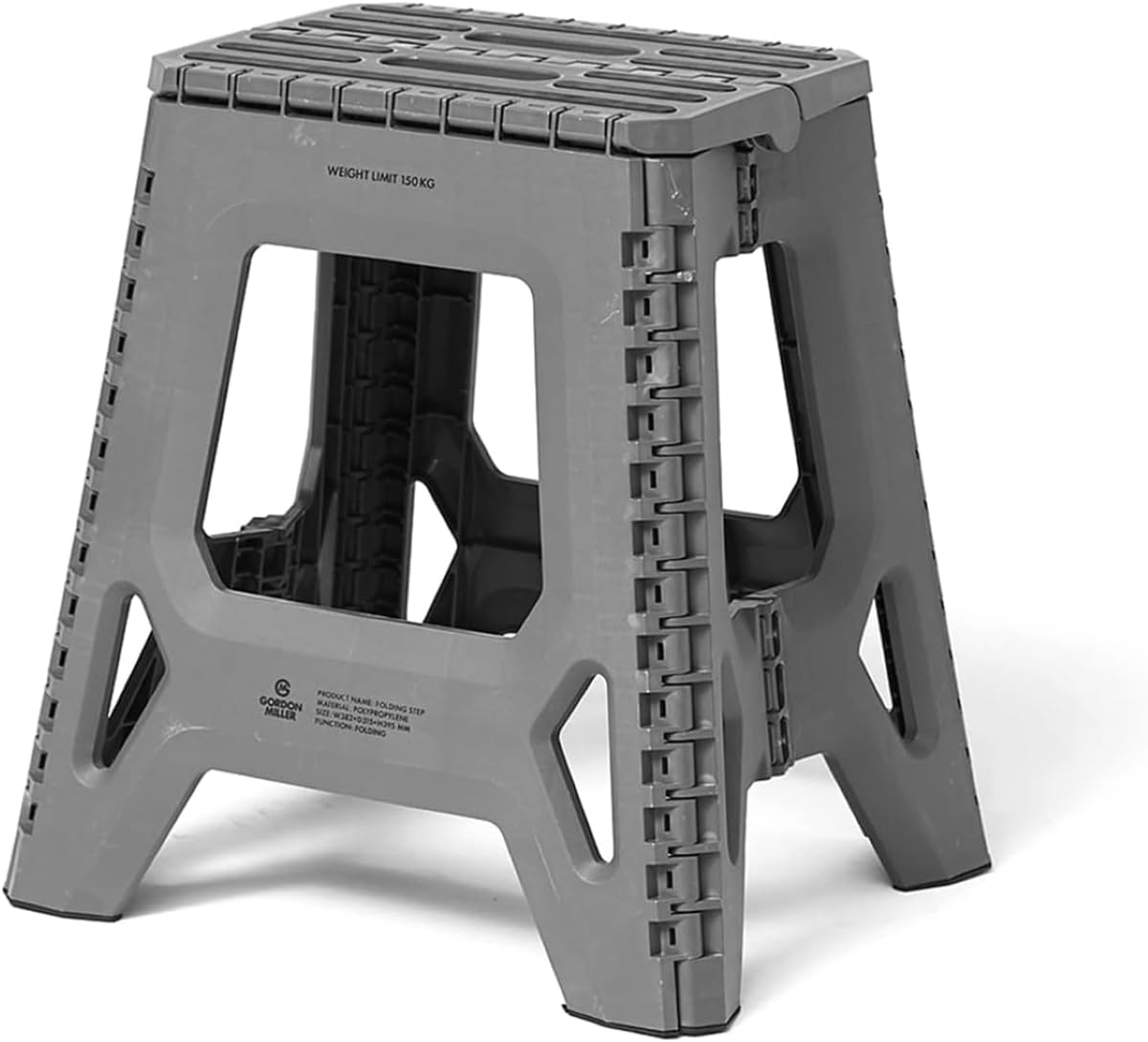 GORDON MILLER Folding Step, Gordon Mirror, Dark Gray, One